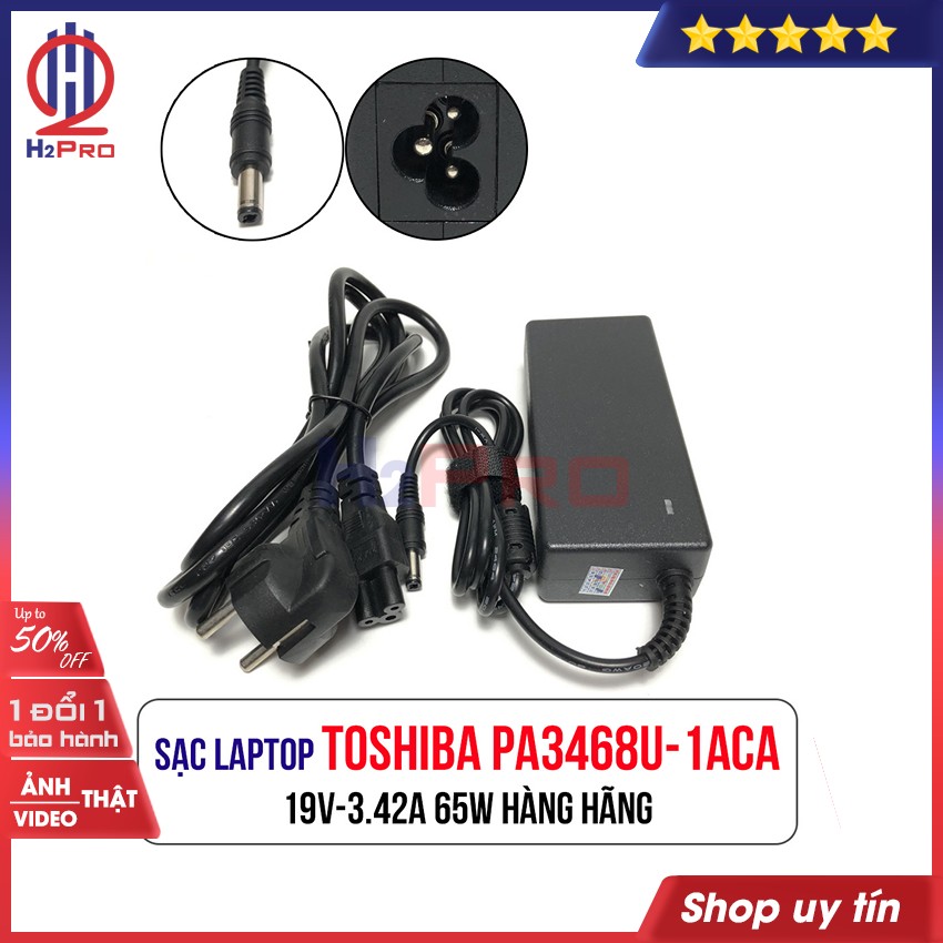 Đánh giá về Cục sạc laptop Toshiba 19V 3.42A PA3468U-1ACA H2Pro, Dây nguồn máy tính hàng chính hãng